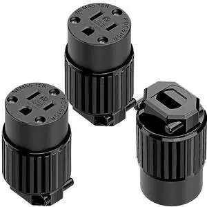 (3PACK) Nema 5-15R/5-15C Female Socket, Plurand ETL Listed 15AMP/125VOLT | 15A Straight DIY Receptacle, USA Canada 3-Prong Connector, 15A Household AC Industrial Grade Cord End Socket Full Black (3PACK) Nema 5-15R/5-15C Female Socket, Plurand ETL Listed 15AMP/125VOLT | 15A Straight DIY Receptacle, USA Canada 3-Prong Connector, 15A Household AC Industrial Grade Cord End Socket Full Black