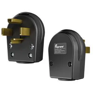 (2Pack) Nema 14-30P Plug 30 Amp 125/250 Volt Angle Plug, 30Amp 125/250Volt Plug for Dyer and Ranges, Work with Cable OD Max. 1.06 Inch (2Pack) Nema 14-30P Plug 30 Amp 125/250 Volt Angle Plug, 30Amp 125/250Volt Plug for Dyer and Ranges, Work with Cable OD Max. 1.06 Inch