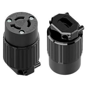 (2PACK) NEMA L6-15R Locking Plug, (ETL Listed) Cord End Connector, Twist Lock L6-15 15Amp 250Volt Female AC Connector, Industrial Grade 15A 250V Replacement Socket PDL615R Black (2PACK) NEMA L6-15R Locking Plug, (ETL Listed) Cord End Connector, Twist Lock L6-15 15Amp 250Volt Female AC Connector, Industrial Grade 15A 250V Replacement Socket PDL615R Black