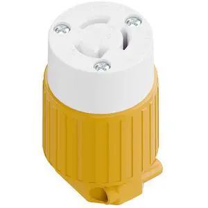 NEMA L5-15R Locking Connector, Twist Lock Female 15Amp 125Volt Generator Socket, Industrial Grade Lock in Female 15A/125V Receptacle, ETL Listed Heavy Duty Socket for Generators Yellow NEMA L5-15R Locking Connector, Twist Lock Female 15Amp 125Volt Generator Socket, Industrial Grade Lock in Female 15A/125V Receptacle, ETL Listed Heavy Duty Socket for Generators Yellow