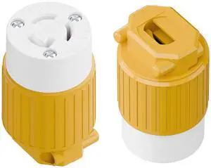 (2PACK) NEMA L5-15R Locking Connector, Twist Lock Female 15Amp 125Volt Generator Socket, Industrial Grade Lock in Female 15A/125V Receptacle, ETL Listed Heavy Duty Socket for Generators Yellow (2PACK) NEMA L5-15R Locking Connector, Twist Lock Female 15Amp 125Volt Generator Socket, Industrial Grade Lock in Female 15A/125V Receptacle, ETL Listed Heavy Duty Socket for Generators Yellow