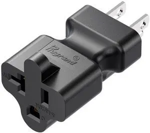 15 Amp Household AC Plug to 20 Amp T Blade Power Adapter | 15 Amp to 20 Amp Plug Adapter Converter Nema 5-15P to 5-15R/5-20R Comb AC Adapter 15 Amp Household AC Plug to 20 Amp T Blade Power Adapter | 15 Amp to 20 Amp Plug Adapter Converter Nema 5-15P to 5-15R/5-20R Comb AC Adapter