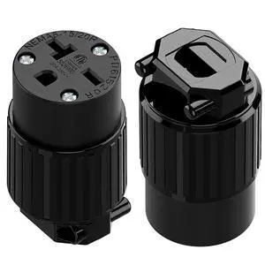 (2PACK) NEMA 6-20R Female Socket,20Amp/250Volt, NEMA 6-15R 15A/250V ETL Listed Heavy Duty 3-Prong Female Straight Blade Connector, 15/20Amp 250V AC Industrial Grade Cord End Socket, Black (2PACK) NEMA 6-20R Female Socket,20Amp/250Volt, NEMA 6-15R 15A/250V ETL Listed Heavy Duty 3-Prong Female Straight Blade Connector, 15/20Amp 250V AC Industrial Grade Cord End Socket, Black
