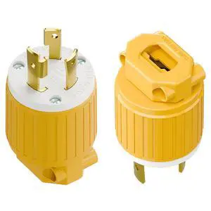(2PACK) NEMA L6-30P Locking Plug, (ETL Listed) Twist Lock L6-30 30Amp 250Volt Male AC Connector, Industrial Grade 30A 250V Replacement Plugs, T-Shaped Rotated Blade, PDL630P Yellow (2PACK) NEMA L6-30P Locking Plug, (ETL Listed) Twist Lock L6-30 30Amp 250Volt Male AC Connector, Industrial Grade 30A 250V Replacement Plugs, T-Shaped Rotated Blade, PDL630P Yellow