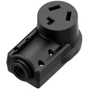 NEMA 10-30R Plug,10-30 30A/125/250V Female Connector, (ETL Certified) 30Amp 125/250Volt Cord End Socket, Female 30A Dryer Receptacle, Heavy Duty, Black. NEMA 10-30R Plug,10-30 30A/125/250V Female Connector, (ETL Certified) 30Amp 125/250Volt Cord End Socket, Female 30A Dryer Receptacle, Heavy Duty, Black.