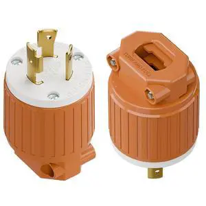 (2PACK) NEMA L5-20P Locking Plug, Twist Lock L5-20 20Amp 125Volt Generator Plugs, Industrial Grade Lock in Male 20A/125V Connector, ETL Listed Heavy Duty Plug for Generators Orange Color (2PACK) NEMA L5-20P Locking Plug, Twist Lock L5-20 20Amp 125Volt Generator Plugs, Industrial Grade Lock in Male 20A/125V Connector, ETL Listed Heavy Duty Plug for Generators Orange Color