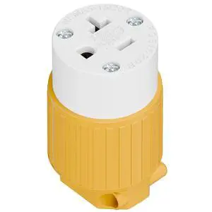 NEMA 5-20R Female Socket, Plugrand ETL Listed 20A 125V Heavy Duty Plug | Industrial Grade NEMA 5-15R 15A/125V Socket, 3-Prong Straight Blade Connector, 15/20Amp AC Cord End Socket, Yellow NEMA 5-20R Female Socket, Plugrand ETL Listed 20A 125V Heavy Duty Plug | Industrial Grade NEMA 5-15R 15A/125V Socket, 3-Prong Straight Blade Connector, 15/20Amp AC Cord End Socket, Yellow