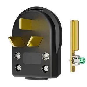 2 in 1 Nema 10-30P & NEMA 10-50P Plug, Plugrand UL Listed 30/50 Amp 125/250 Volt Angle Plug, 3 Pole 3 Wire Straight Blade for Dryer Ranges Replacement Connector, Support Cable OD Max. 1.0 Inch 2 in 1 Nema 10-30P & NEMA 10-50P Plug, Plugrand UL Listed 30/50 Amp 125/250 Volt Angle Plug, 3 Pole 3 Wire Straight Blade for Dryer Ranges Replacement Connector, Support Cable OD Max. 1.0 Inch