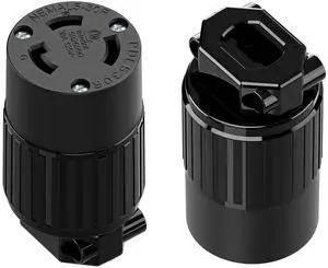 (2PACK) NEMA L5-30R Locking Plug Receptacle, (ETL Listed) Twist Lock L5-30R 30Amp 125Volt AC Connector, Industrial Grade Lock in Female 30A/125V Socket, Heavy Duty 125V,30A, 3750Watt Black (2PACK) NEMA L5-30R Locking Plug Receptacle, (ETL Listed) Twist Lock L5-30R 30Amp 125Volt AC Connector, Industrial Grade Lock in Female 30A/125V Socket, Heavy Duty 125V,30A, 3750Watt Black