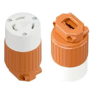 (2PACK) NEMA L6-30R Locking Plug Receptacle, (ETL Listed) Twist-Lock L6-30 30Amp 250Volt Female Connector, Industrial Grade 30A 250V Replacement Socket, PDL630P Orange (2PACK) NEMA L6-30R Locking Plug Receptacle, (ETL Listed) Twist-Lock L6-30 30Amp 250Volt Female Connector, Industrial Grade 30A 250V Replacement Socket, PDL630P Orange