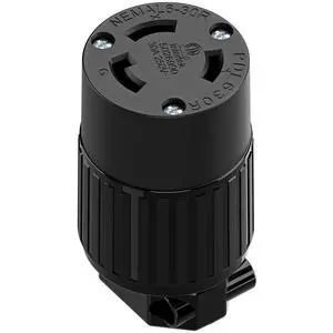 NEMA L6-30R Locking Plug Receptacle, (ETL Listed) Twist-Lock L6-30 30Amp 250Volt Female Connector, Industrial Grade 30A 250V Replacement Socket, PDL630P Black NEMA L6-30R Locking Plug Receptacle, (ETL Listed) Twist-Lock L6-30 30Amp 250Volt Female Connector, Industrial Grade 30A 250V Replacement Socket, PDL630P Black