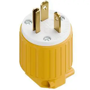 Nema 5-20P 20A 125V Plug, Plugrand ETL Listed Industrial Cord End Plug | Heavy Duty Rewireable 20A/125Volt Connector, USA Canada 3-Prong Male Straight Blade Industrial Grade Connector, Yellow Nema 5-20P 20A 125V Plug, Plugrand ETL Listed Industrial Cord End Plug | Heavy Duty Rewireable 20A/125Volt Connector, USA Canada 3-Prong Male Straight Blade Industrial Grade Connector, Yellow
