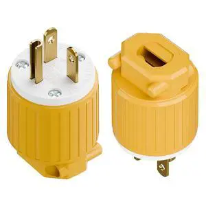 (2PACK) Nema 5-20P Plug, Plugrand ETL Listed Heavy Duty Cord End Plug | Rewireable 20A 125V Industrial Grade Plug, USA Canada 3-Prong Male Straight Blade Connector, 20Amp AC, Yellow (2PACK) Nema 5-20P Plug, Plugrand ETL Listed Heavy Duty Cord End Plug | Rewireable 20A 125V Industrial Grade Plug, USA Canada 3-Prong Male Straight Blade Connector, 20Amp AC, Yellow