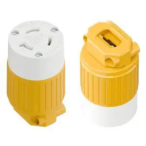 2PACK NEMA L7-20R Locking Plug, (ETL Listed) Cord End Connector, Twist Lock L7-20 20Amp 277Volt Female AC Connector, Industrial Grade 20A 277V Replacement Socket PDL720R Yellow 2PACK NEMA L7-20R Locking Plug, (ETL Listed) Cord End Connector, Twist Lock L7-20 20Amp 277Volt Female AC Connector, Industrial Grade 20A 277V Replacement Socket PDL720R Yellow