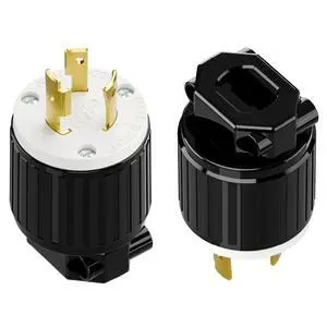 (2PACK) NEMA L6-20P Locking Plug, Twist Lock L6-20 20Amp 250Volt Generator Plugs, Industrial Grade Lock in Male 20A/250V Connector, (ETL Listed) Heavy Duty Plug for Generators Black/White Color (2PACK) NEMA L6-20P Locking Plug, Twist Lock L6-20 20Amp 250Volt Generator Plugs, Industrial Grade Lock in Male 20A/250V Connector, (ETL Listed) Heavy Duty Plug for Generators Black/White Color