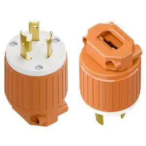 (2PACK) NEMA L6-20P Locking Plug, Twist Lock L6-20 20Amp 250Volt Generator Plugs, Industrial Grade Lock in Male 20A/250V Connector, (ETL Listed) Heavy Duty Plug for Generators Orange (2PACK) NEMA L6-20P Locking Plug, Twist Lock L6-20 20Amp 250Volt Generator Plugs, Industrial Grade Lock in Male 20A/250V Connector, (ETL Listed) Heavy Duty Plug for Generators Orange