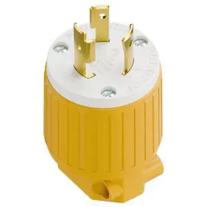 NEMA L6-20P Locking Plug, Twist Lock L6-20 20Amp 250Volt Generator Plugs, Industrial Grade Lock in Male 20A/250V Connector, (ETL Listed) Heavy Duty Plug for Generators Yellow NEMA L6-20P Locking Plug, Twist Lock L6-20 20Amp 250Volt Generator Plugs, Industrial Grade Lock in Male 20A/250V Connector, (ETL Listed) Heavy Duty Plug for Generators Yellow