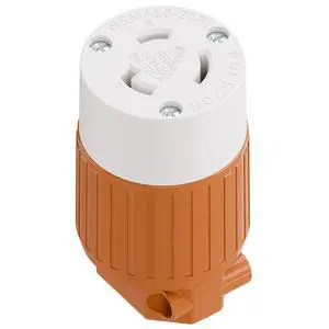 NEMA L5-20R Locking Plug Receptacle (ETL Listed) Twist Lock L5-20R 20Amp 125Volt AC Connector, Industrial Grade Lock in Female 20A/125V Socket, Heavy Duty 125V,20A, 2400Watt Orange NEMA L5-20R Locking Plug Receptacle (ETL Listed) Twist Lock L5-20R 20Amp 125Volt AC Connector, Industrial Grade Lock in Female 20A/125V Socket, Heavy Duty 125V,20A, 2400Watt Orange