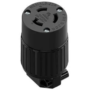 NEMA L5-20R Locking Plug Receptacle (ETL Listed) Twist Lock L5-20R 20Amp 125Volt AC Connector, Industrial Grade Lock in Female 20A/125V Socket, Heavy Duty 125V,20A, 2400Watt Black NEMA L5-20R Locking Plug Receptacle (ETL Listed) Twist Lock L5-20R 20Amp 125Volt AC Connector, Industrial Grade Lock in Female 20A/125V Socket, Heavy Duty 125V,20A, 2400Watt Black