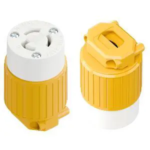 2PACK NEMA L7-15R Locking Plug, (ETL Listed) Cord End Connector, Twist Lock L7-15 15Amp 277Volt Female AC Connector, Industrial Grade 15A 277V Replacement Socket PDL715R Yellow 2PACK NEMA L7-15R Locking Plug, (ETL Listed) Cord End Connector, Twist Lock L7-15 15Amp 277Volt Female AC Connector, Industrial Grade 15A 277V Replacement Socket PDL715R Yellow
