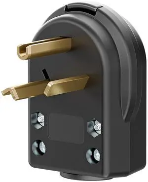 30AMP 277Volt Nema 7-30P Plug 30A 277V Heavy Duty Plug, 3 Pole 3 Wire Grounding Straight Blade Plugs for Welders, Work with Cable OD Max. 1.0 Inch 30AMP 277Volt Nema 7-30P Plug 30A 277V Heavy Duty Plug, 3 Pole 3 Wire Grounding Straight Blade Plugs for Welders, Work with Cable OD Max. 1.0 Inch