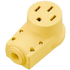 NEMA 14-50R Plug,14-50 50A/125/250V Female Connector, (ETL Certified) 50Amp 125/250Volt Cord End Socket, Female 50A Dryer Receptacle, Heavy Duty, Yellow. NEMA 14-50R Plug,14-50 50A/125/250V Female Connector, (ETL Certified) 50Amp 125/250Volt Cord End Socket, Female 50A Dryer Receptacle, Heavy Duty, Yellow.