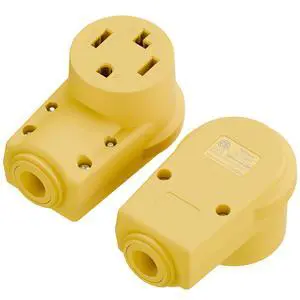(2PACK) NEMA 14-30R Plug,14-30 30A/125/250V Female Connector, (ETL Certified) 30Amp 125/250Volt Cord End Socket, Female 30A Dryer Receptacle, Heavy Duty, Yellow. (2PACK) NEMA 14-30R Plug,14-30 30A/125/250V Female Connector, (ETL Certified) 30Amp 125/250Volt Cord End Socket, Female 30A Dryer Receptacle, Heavy Duty, Yellow.