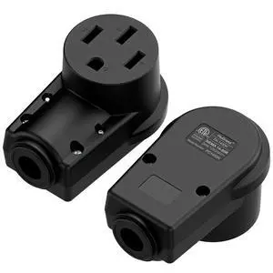 (2PACK) NEMA 14-50R Plug,14-50 50A/125/250V Female Connector, (ETL Certified) 50Amp 125/250Volt Cord End Socket, Female 50A Dryer Receptacle, Heavy Duty, Black. (2PACK) NEMA 14-50R Plug,14-50 50A/125/250V Female Connector, (ETL Certified) 50Amp 125/250Volt Cord End Socket, Female 50A Dryer Receptacle, Heavy Duty, Black.