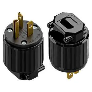 (2PACK) NEMA 6-20P Male Plug, ETL Listed 20AMP/250VOLT,20A Straight DIY Male, USA/Canada 3-Prong Connector, 20A/250V Plug Household AC Industrial Grade Plugs Black Color (2PACK) NEMA 6-20P Male Plug, ETL Listed 20AMP/250VOLT,20A Straight DIY Male, USA/Canada 3-Prong Connector, 20A/250V Plug Household AC Industrial Grade Plugs Black Color