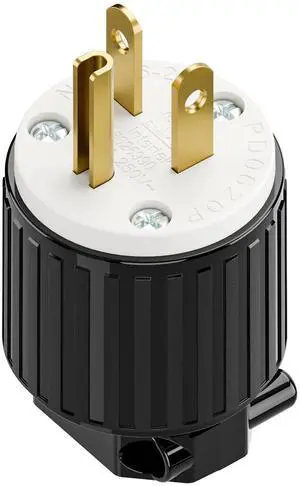 NEMA 6-20P Male Plug, ETL Listed 20AMP/250VOLT,20A Straight DIY Male, USA/Canada 3-Prong Connector, NEMA 6-20P Male Plug, ETL Listed 20AMP/250VOLT,20A Straight DIY Male, USA/Canada 3-Prong Connector,