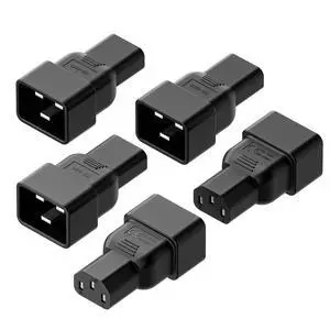 5 PACK IEC 320 C13 to C20 AC Adapter, IEC 15A to 10A,16A to 10A AC Converter,C20 16A to C13 10A Power Connector 5 PACK IEC 320 C13 to C20 AC Adapter, IEC 15A to 10A,16A to 10A AC Converter,C20 16A to C13 10A Power Connector