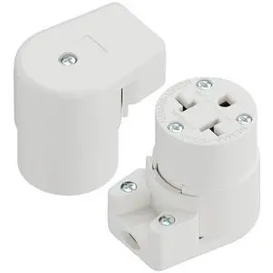 (2PACK) Right Angled Four-in-One Heavy Duty Polarized NEMA 5-15R/5-20R/6-15R/6-20R Female Receptacle,15A/20A 125VOLT, 15A/20A 250V NEMA 4-in-1 Connector, Straight Female Socket White (2PACK) Right Angled Four-in-One Heavy Duty Polarized NEMA 5-15R/5-20R/6-15R/6-20R Female Receptacle,15A/20A 125VOLT, 15A/20A 250V NEMA 4-in-1 Connector, Straight Female Socket White