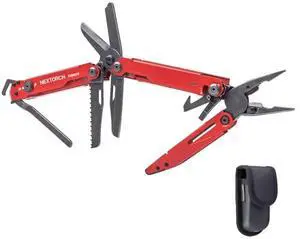 NEXTORCH PIONEER MT20 14-IN-1 Multi-tools Full-Size,Versatile Multi-tool Set with Scissors Needle Nose Pliers Pocket Clip Multi-tool (RED with Glass Breaker) NEXTORCH PIONEER MT20 14-IN-1 Multi-tools Full-Size,Versatile Multi-tool Set with Scissors Needle Nose Pliers Pocket Clip Multi-tool (RED with Glass Breaker)