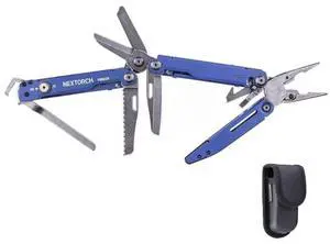 NEXTORCH PIONEER MT20 14-IN-1 Multi-tools Full-Size,Multi-tool Set with Scissors Needle Nose Pliers Pocket Clip Multi-tool for DIY Home Outdoors Everyday Carry Men Gift Color (BLUE with Glass Breaker) NEXTORCH PIONEER MT20 14-IN-1 Multi-tools Full-Size,Multi-tool Set with Scissors Needle Nose Pliers Pocket Clip Multi-tool for DIY Home Outdoors Everyday Carry Men Gift Color (BLUE with Glass Breaker)
