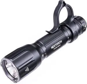 NEXTORCH TA30D MAX 4000 High Lumens Tactical Flashlight Rechargeable LED | Black Anodizing with 5 Modes & Strobe 450 Meters Beam for Special Outdoor Operations, Night Searches, etc NEXTORCH TA30D MAX 4000 High Lumens Tactical Flashlight Rechargeable LED | Black Anodizing with 5 Modes & Strobe 450 Meters Beam for Special Outdoor Operations, Night Searches, etc