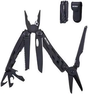 NEXTORCH MT10 16-in-1 Multi-Tool Stainless Steel Pocket EDC with Scissors | Pocket Knife Multitool Pliers Utility Multi Tool for Camping Outdoor Activities DIY with Sheath Gear NEXTORCH MT10 16-in-1 Multi-Tool Stainless Steel Pocket EDC with Scissors | Pocket Knife Multitool Pliers Utility Multi Tool for Camping Outdoor Activities DIY with Sheath Gear