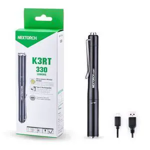 NEXTORCH 330 Lumens Rechargeable USB LED Penlight Pocket-Size Compact Mini Torch NEXTORCH 330 Lumens Rechargeable USB LED Penlight Pocket-Size Compact Mini Torch