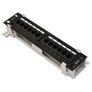 Yankok [CAT5/5e 12 Port Patch Panel Unshielded with Coded T568A/B Wiring for RJ45 Network Cables Rack/Wall Mount 10in.x1U (Come with Bracket and Mini Cable Stripper Cutter) Yankok [CAT5/5e 12 Port Patch Panel Unshielded with Coded T568A/B Wiring for RJ45 Network Cables Rack/Wall Mount 10in.x1U (Come with Bracket and Mini Cable Stripper Cutter)