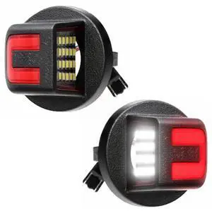 Yankok LED License Plate Lights for Ford F150 F250 F350 F450 F550 SuperDuty Ranger and Expedition Excursion Explore Bronco 6000K 24 SMD ULED Tag Lamp Assembly Yankok LED License Plate Lights for Ford F150 F250 F350 F450 F550 SuperDuty Ranger and Expedition Excursion Explore Bronco 6000K 24 SMD ULED Tag Lamp Assembly
