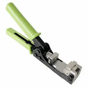 Yankok 180 Degree Keystone Jack Punch Down Tool (Fit Specific AMP 110 Series 8 Position Jacks Only), CAT5/5e and CAT6/6A Adapter Fast Termination Crimper, One Hand Operation Green Handle Yankok 180 Degree Keystone Jack Punch Down Tool (Fit Specific AMP 110 Series 8 Position Jacks Only), CAT5/5e and CAT6/6A Adapter Fast Termination Crimper, One Hand Operation Green Handle
