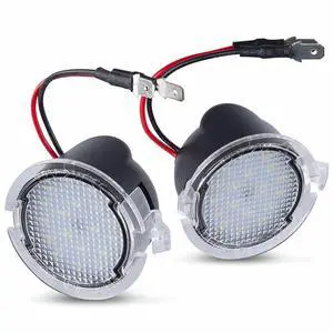 Yankok LED Side Mirror Puddle Lights 2 Pack Compatible with Ford F150 Explorer Expedition Focus C-Max Escape Edge Flex Fusion Taurus and Lincoln LS MKS MKX MKT Navigator 6000K (White) Yankok LED Side Mirror Puddle Lights 2 Pack Compatible with Ford F150 Explorer Expedition Focus C-Max Escape Edge Flex Fusion Taurus and Lincoln LS MKS MKX MKT Navigator 6000K (White)