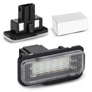 Yankok LED License Plate Lights Compatible with C-Class W203/S203 Wagon 01-07, E-Class W211 Sedan 01-09 S211 Wagon 02-09, CLS-Class W219/C219 SLK-Class R171 05-11 Yankok LED License Plate Lights Compatible with C-Class W203/S203 Wagon 01-07, E-Class W211 Sedan 01-09 S211 Wagon 02-09, CLS-Class W219/C219 SLK-Class R171 05-11