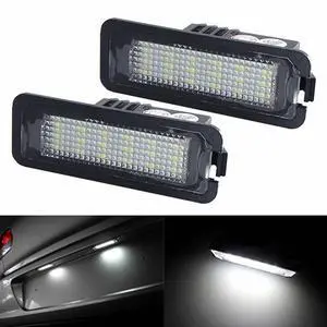 Yankok LED License Plate Lights Compatible with Volkswagen VW Golf 4 5 6 7 GTi CC Rabbit Eos Beetle Porsche Boxster Cayman Cayenne Carrera 2 Pack w/Resistor Can-bus Error Free 6000K 18 SMD Yankok LED License Plate Lights Compatible with Volkswagen VW Golf 4 5 6 7 GTi CC Rabbit Eos Beetle Porsche Boxster Cayman Cayenne Carrera 2 Pack w/Resistor Can-bus Error Free 6000K 18 SMD