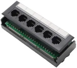Yankok [CAT5 CAT5e 6 Port Replace Patch Panel Unshielded with Coded T568A/B Ethernet Wiring Diagram for 12/24/48 Port Cat5/5e Patch Panels to Replace Defective Part Yankok [CAT5 CAT5e 6 Port Replace Patch Panel Unshielded with Coded T568A/B Ethernet Wiring Diagram for 12/24/48 Port Cat5/5e Patch Panels to Replace Defective Part
