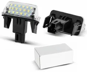 Yankok LED License Plate Lights Compatible with Toyota Camry Highlander Avalon Yaris Prius C 2 Pack 6500K Xenon White Tag Lamp Replacement Yankok LED License Plate Lights Compatible with Toyota Camry Highlander Avalon Yaris Prius C 2 Pack 6500K Xenon White Tag Lamp Replacement