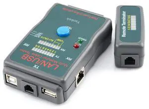 Yankok LAN/USB Multi-Network Modular Cable Tester for Cat5/5e, Cat6, USB A/A, A/B, RJ45, RJ11, TIA-568A/568B, Token Ring and Telephone Cables Yankok LAN/USB Multi-Network Modular Cable Tester for Cat5/5e, Cat6, USB A/A, A/B, RJ45, RJ11, TIA-568A/568B, Token Ring and Telephone Cables