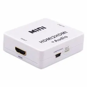 Yankok 1080P Mini HDMI to HDMI Audio Converter HDMI2HDMI HD Extractor Adapter Switcher for PC Laptop HDTV HDCP Projector 3.5mm Audio Splitter Yankok 1080P Mini HDMI to HDMI Audio Converter HDMI2HDMI HD Extractor Adapter Switcher for PC Laptop HDTV HDCP Projector 3.5mm Audio Splitter