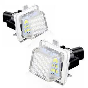 Yankok LED License Plate Lights for Compatible with Mercedes Benz W204 S204 W212 C207 S212 W221 C216 18 SMD 6500K Xenon White Can-bus Error Free Yankok LED License Plate Lights for Compatible with Mercedes Benz W204 S204 W212 C207 S212 W221 C216 18 SMD 6500K Xenon White Can-bus Error Free