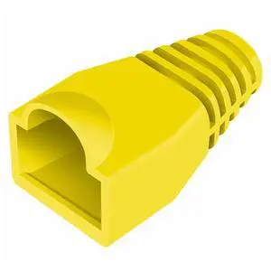 Yankok RJ45 Strain Relief Boots OD 6.0mm 100 Pcs Yellow for CAT5/5e and CAT6 Ethernet Cable Network Connectors Modular Plug Cs Snap-on Protective Covers Yankok RJ45 Strain Relief Boots OD 6.0mm 100 Pcs Yellow for CAT5/5e and CAT6 Ethernet Cable Network Connectors Modular Plug Cs Snap-on Protective Covers