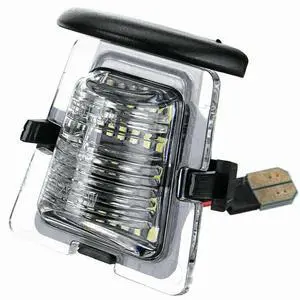Yankok LED License Plate Light for Wrangler JK 2007-2018 X Sahara Rubicon 3rd Gen 24 SMD LED 6500K Xenon White OE Upgrade Replacement Yankok LED License Plate Light for Wrangler JK 2007-2018 X Sahara Rubicon 3rd Gen 24 SMD LED 6500K Xenon White OE Upgrade Replacement